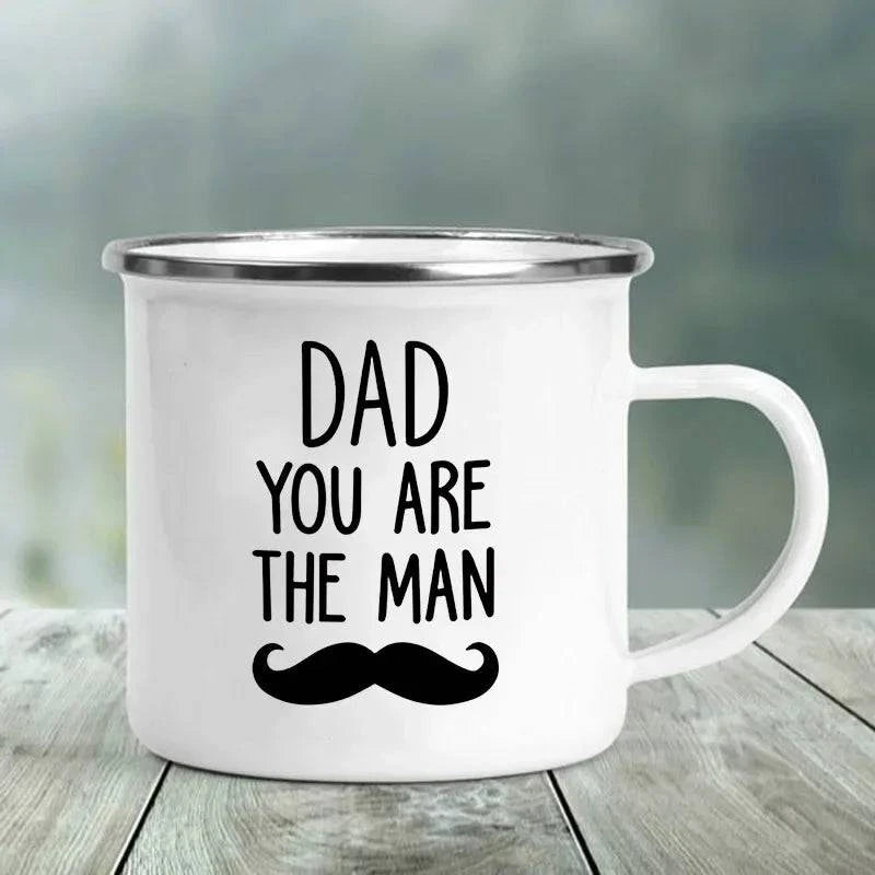 Premium Enamel Coffee Mug with Humorous Design - Perfect Gift Choice for Father's Day - Home Fads