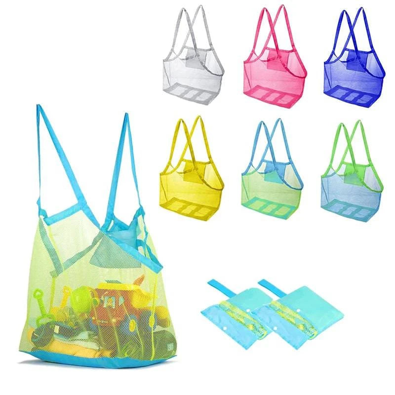Premium Mesh Beach Tote Bag - Spacious Storage Solution for Children's Beach Essentials - Home Fads