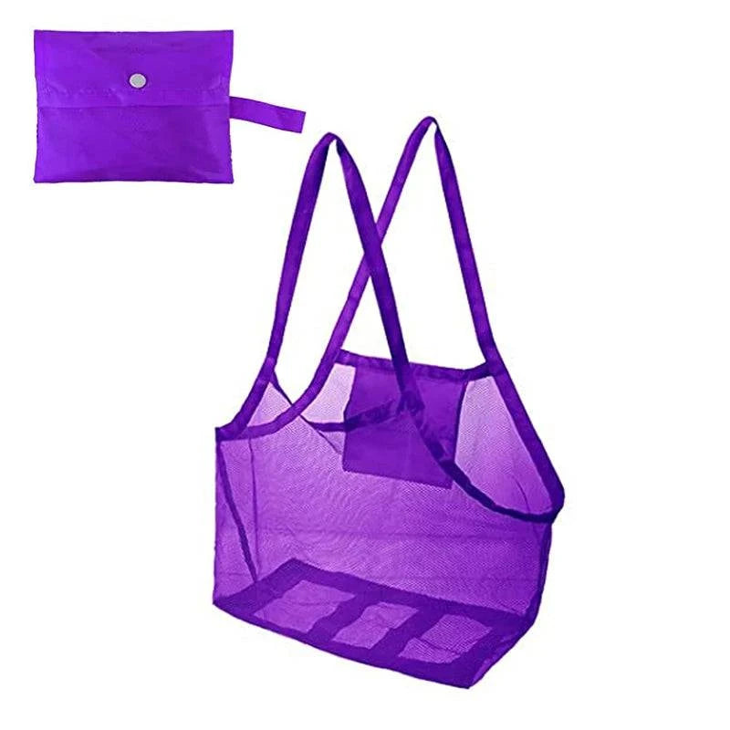 Premium Mesh Beach Tote Bag - Spacious Storage Solution for Children's Beach Essentials - Home Fads