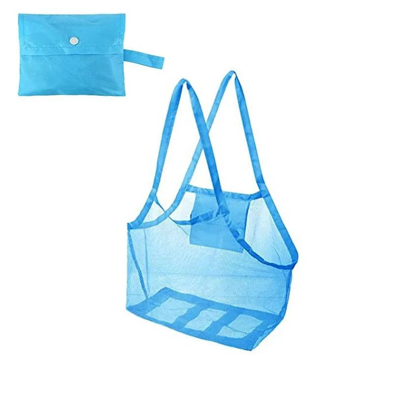 Premium Mesh Beach Tote Bag - Spacious Storage Solution for Children's Beach Essentials - Home Fads
