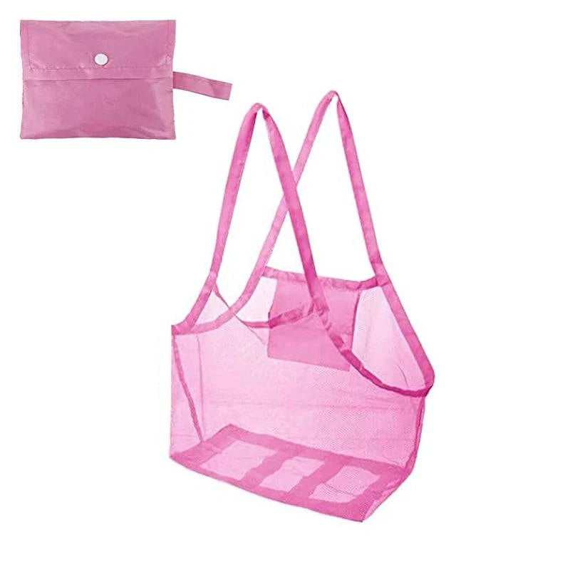 Premium Mesh Beach Tote Bag - Spacious Storage Solution for Children's Beach Essentials - Home Fads