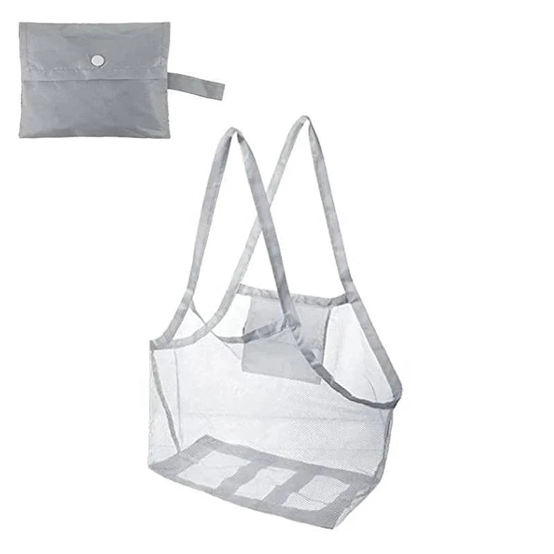 Premium Mesh Beach Tote Bag - Spacious Storage Solution for Children's Beach Essentials - Home Fads