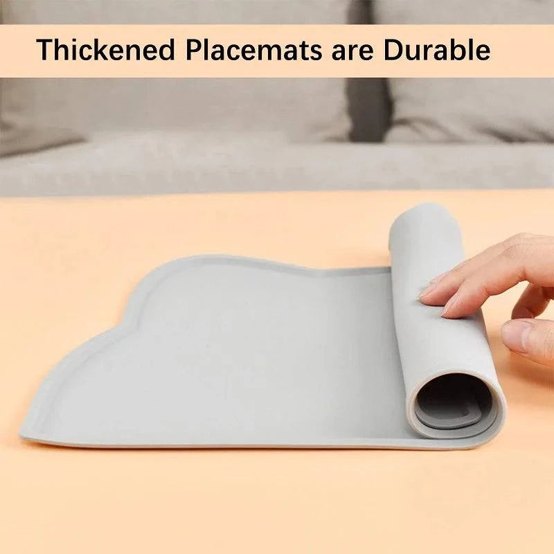 Premium Non-Slip Pet Feeding Mat: Waterproof Silicone with Raised Edge for Cats and Dogs - Home Fads