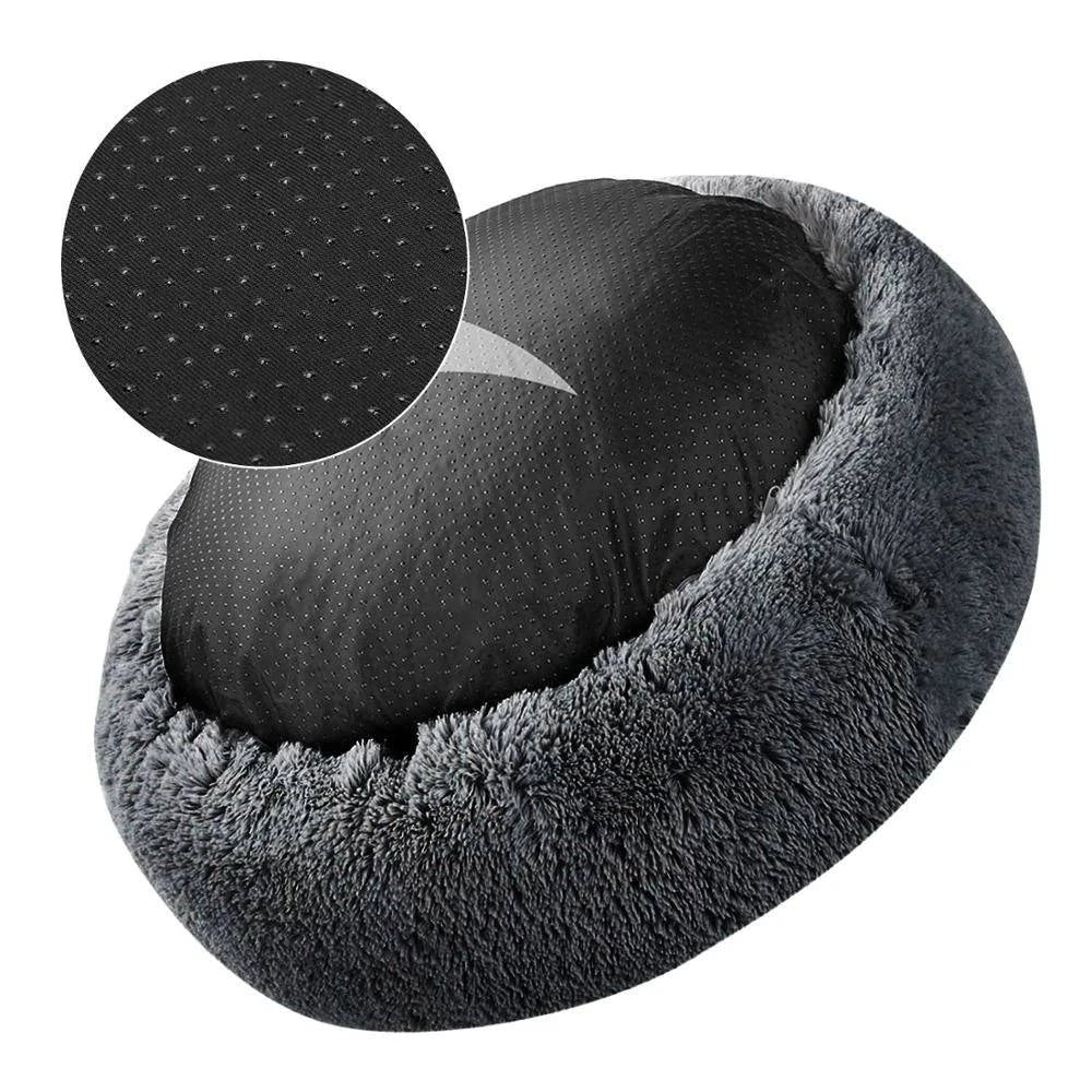 Premium Washable Plush Round Pet Bed for Dogs and Cats - Home Fads