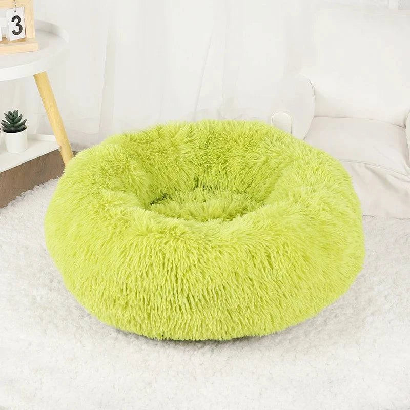 Premium Washable Plush Round Pet Bed for Dogs and Cats - Home Fads
