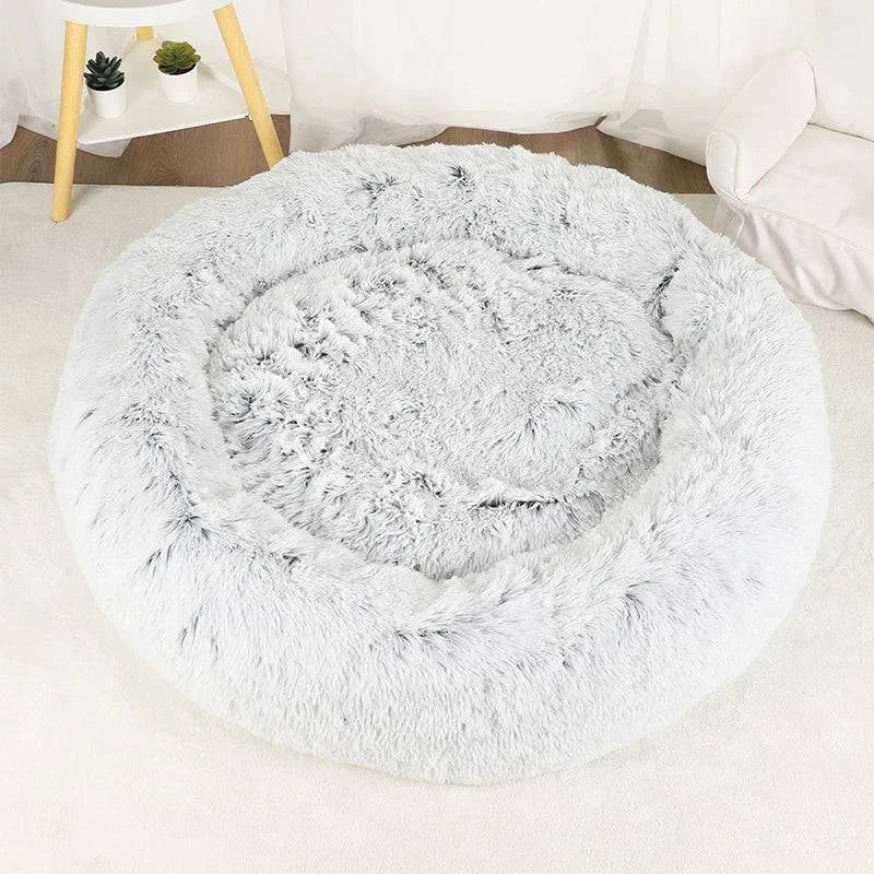 Premium Washable Plush Round Pet Bed for Dogs and Cats - Home Fads