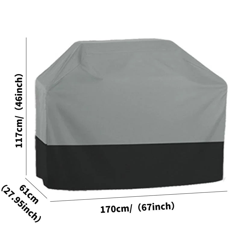Premium Waterproof BBQ Grill Cover – Heavy-Duty 210T Oxford Fabric, UV-Resistant, Weatherproof Outdoor Protection for Charcoal & Gas Grills – 5 Size Options - Home Fads