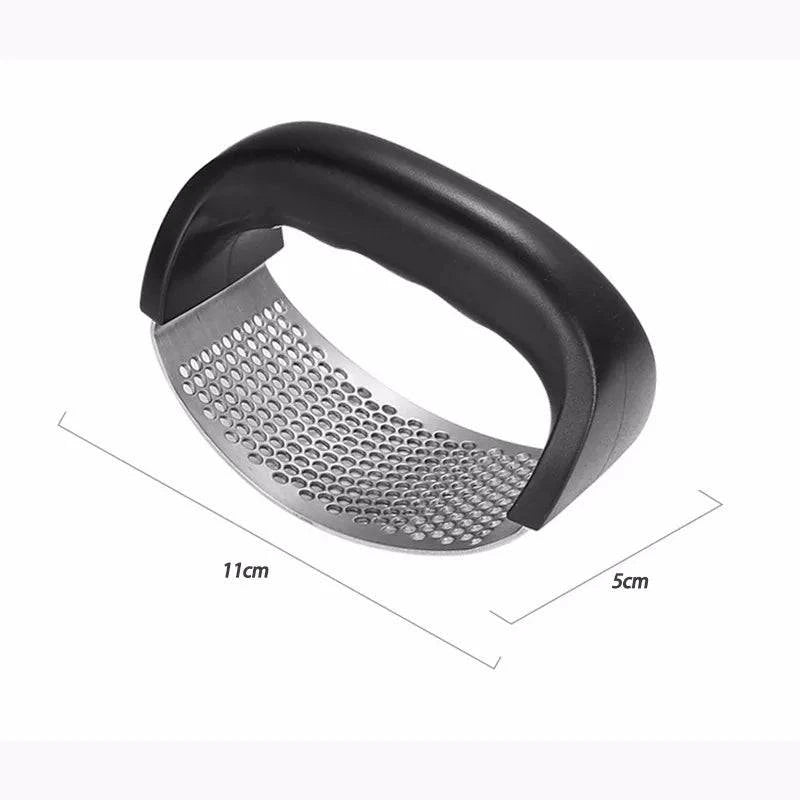 Professional Ergonomic Stainless Steel Garlic Press – Manual Crusher & Mincer for Effortless Garlic Preparation - Home Fads