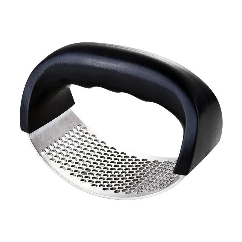 Professional Ergonomic Stainless Steel Garlic Press – Manual Crusher & Mincer for Effortless Garlic Preparation - Home Fads