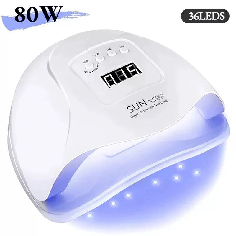 Professional LED UV Nail Drying Lamps - 168W, 280W, 120W, and 80W Options with Auto Sensor - Home Fads
