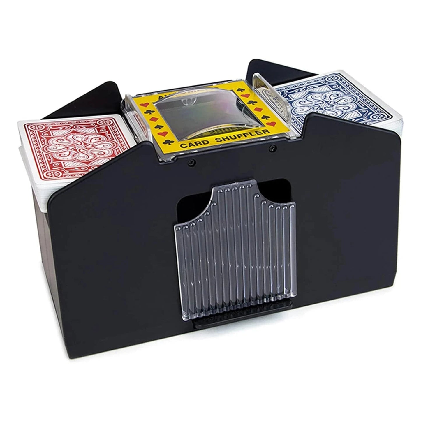 Professional-grade Automatic Card Shuffler for Poker, Bridge, and Home Games: Effortless Shuffling Solution - Home Fads
