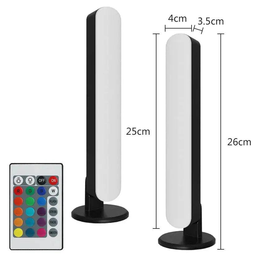 RGB LED Night Light Bars with Remote Control - Ideal for Gaming, TV, Bedroom Decoration, and Desktop Lighting - Home Fads