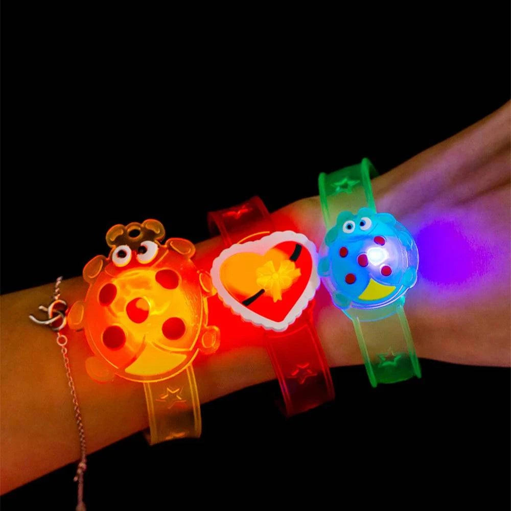 Radiant Glow LED Watches for Kids - Assorted Pack Sizes (12 or 24 Pieces) for Birthdays, Festivities, Gifts, and Party Favors - Home Fads