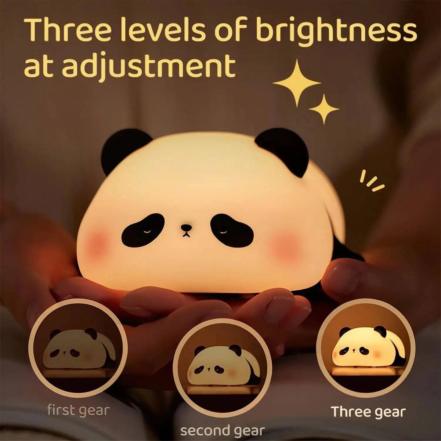 Premium Rechargeable Silicone LED Night Light: Adorable Animal Shaped Illumination for Children's Rooms - Timer, Decor, Ideal Gift - Home Fads