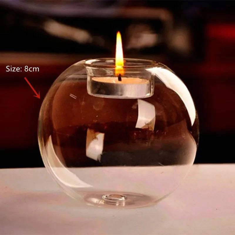 Refined Glass Candle Holder: Elevating Festive Decor for Home, Wedding Receptions, Parties, and Banquets - Home Fads