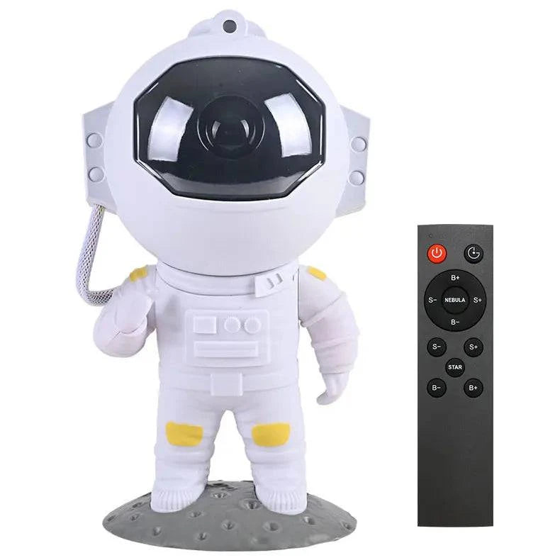 Remote Control Astronaut Galaxy Star Projector Night Light – Customizable and Color-Your-Own Design for Kids' Bedrooms - Home Fads