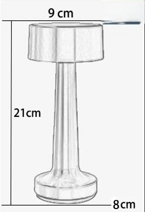 Retro Rechargeable LED Touch Table Lamp - Dimmable & Stylish for Bar, Coffee Table, and Bedroom - Ideal for Restaurant Centerpieces, Weddings, Parties - Home Fads
