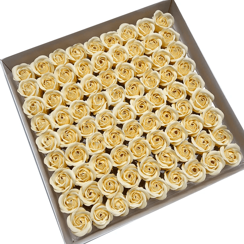 Timeless Elegance: 81-Piece Artificial Rose Flower Heads for Wedding, Engagement, and Anniversary Bouquets - Perfect Valentine's Day Gift - Home Fads