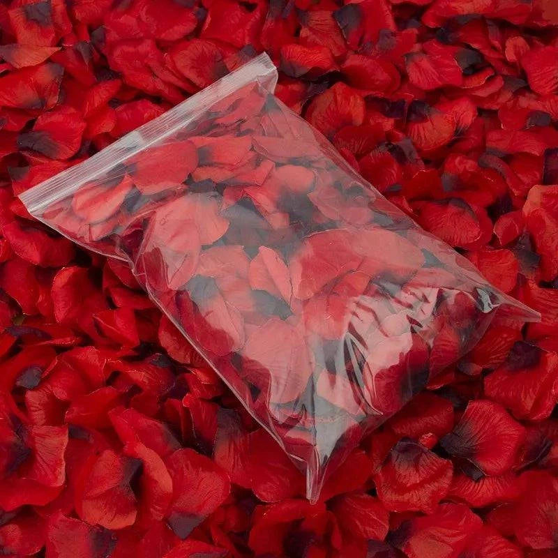 5000/100pcs Artificial Fake Rose Petals Red Colorful Simulation Silk Roses Petal for Valentines Day Wedding Party Romantic Decor - Home Fads