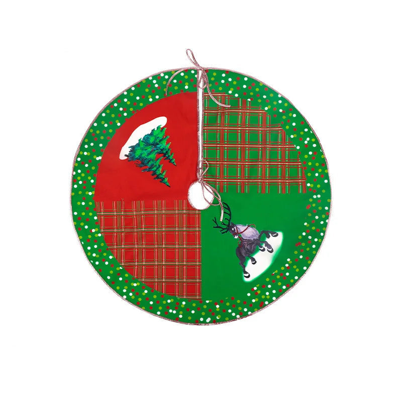 Jupe Décorative pour Arbre – Motifs Saisonniers en Tissu Non Tissé, Disponible en 60 cm et 90 cm