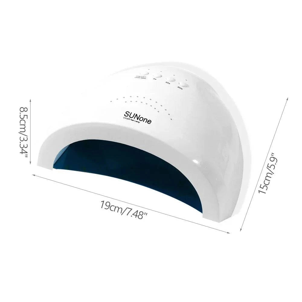 Professional UV LED Nail Lamp Dryer - 48W, 30 Lamp Beads, Gel Polish Curing, Nail Art Equipment - Home Fads