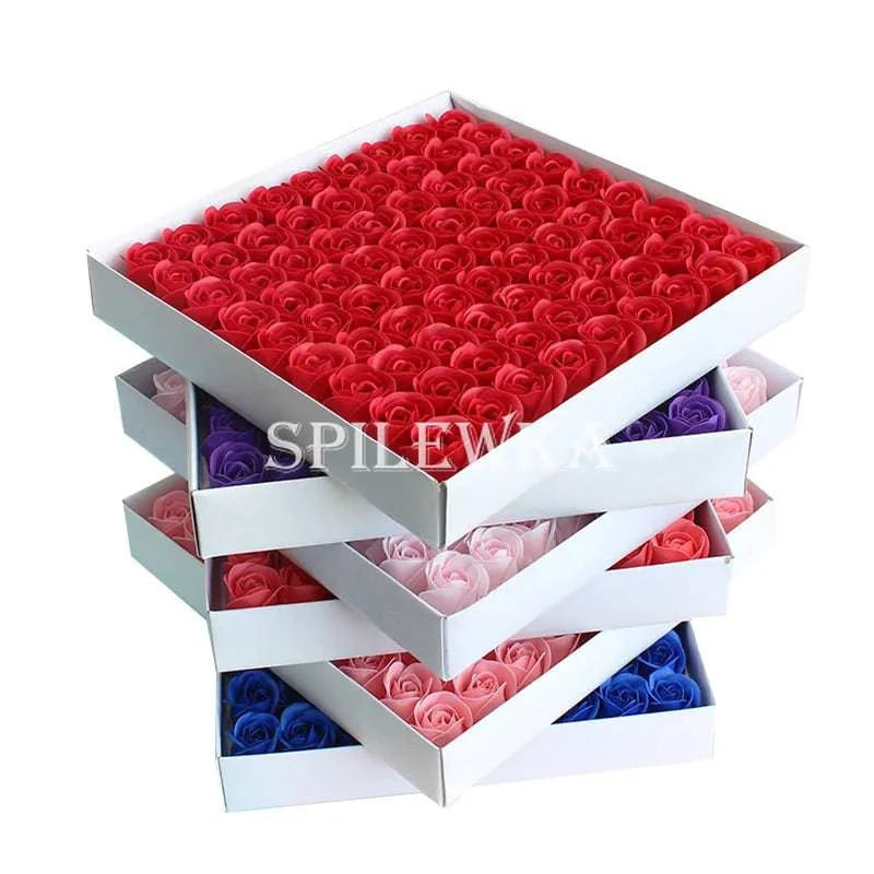 Timeless Elegance: 81-Piece Artificial Rose Flower Heads for Wedding, Engagement, and Anniversary Bouquets - Perfect Valentine's Day Gift - Home Fads