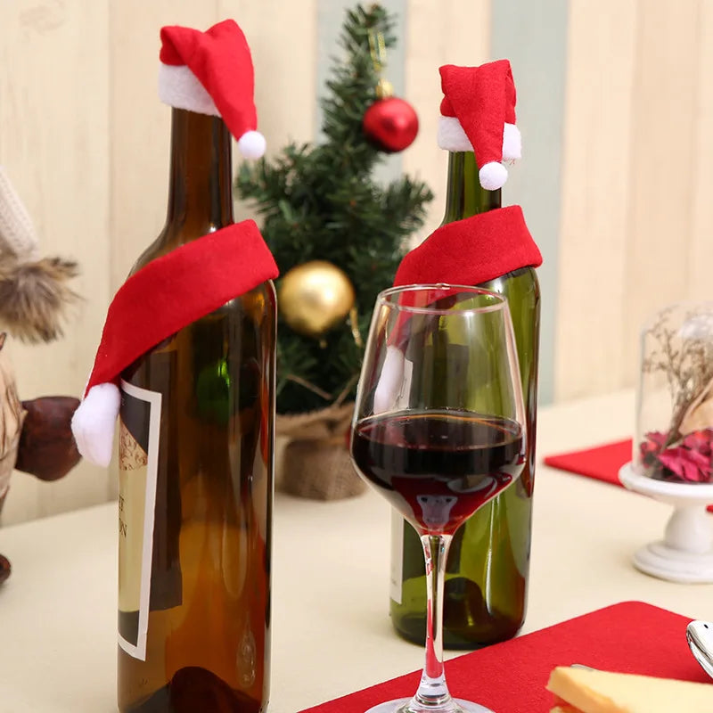 Mini porte-couverts en forme de chapeau de fête – Housses festives pour fourchettes, couteaux et cuillères – Paquets de 5, 10, 20, 30, 50 pour les fêtes et célébrations saisonnières