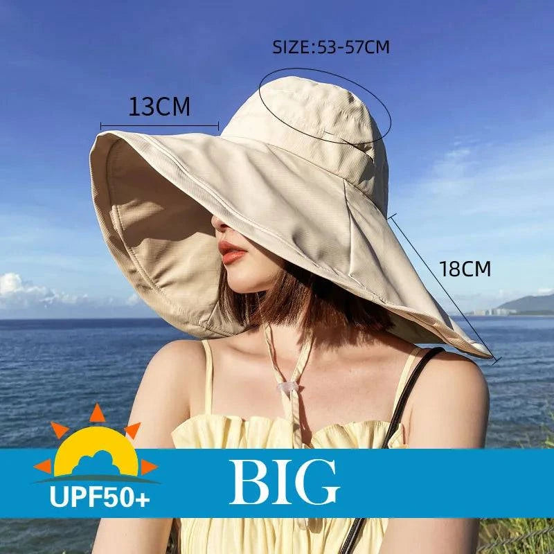 Versatile Double-Sided Wide Brim Sun Hat for Summer Adventures: Beach, Hiking, and Outdoor Pursuits - Home Fads