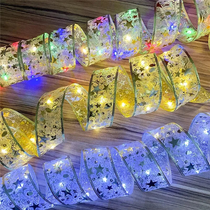 LED Ribbon Fairy Lights – Decorative String Lights for Home, Tree Ornaments, and DIY Projects – Perfect for Holiday and New Year Celebrations