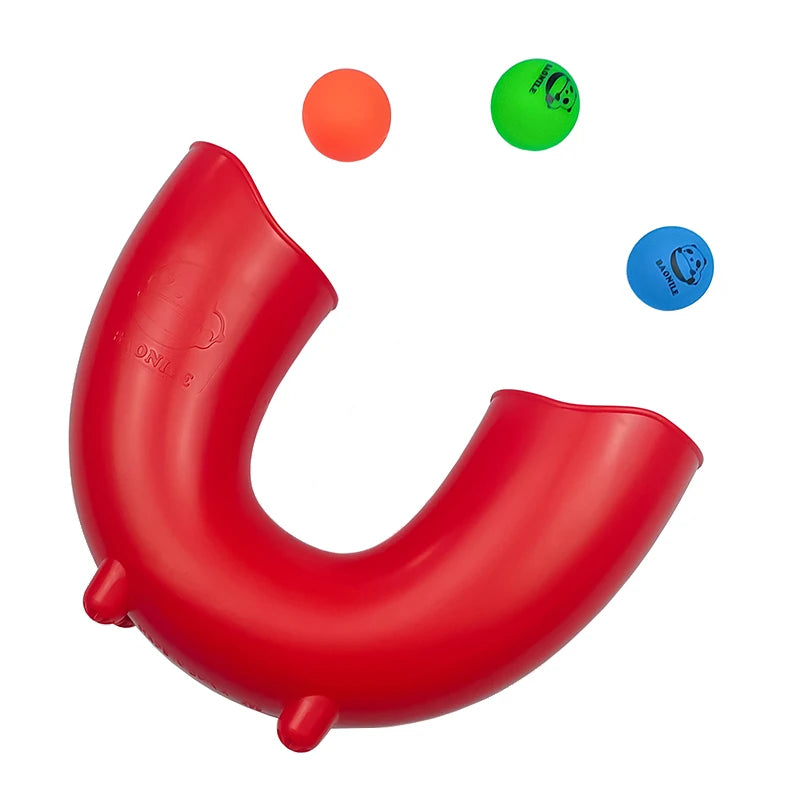 Jeu de jonglerie CurveTube – Jeu de motricité à 3 balles pour jouer en intérieur et en extérieur