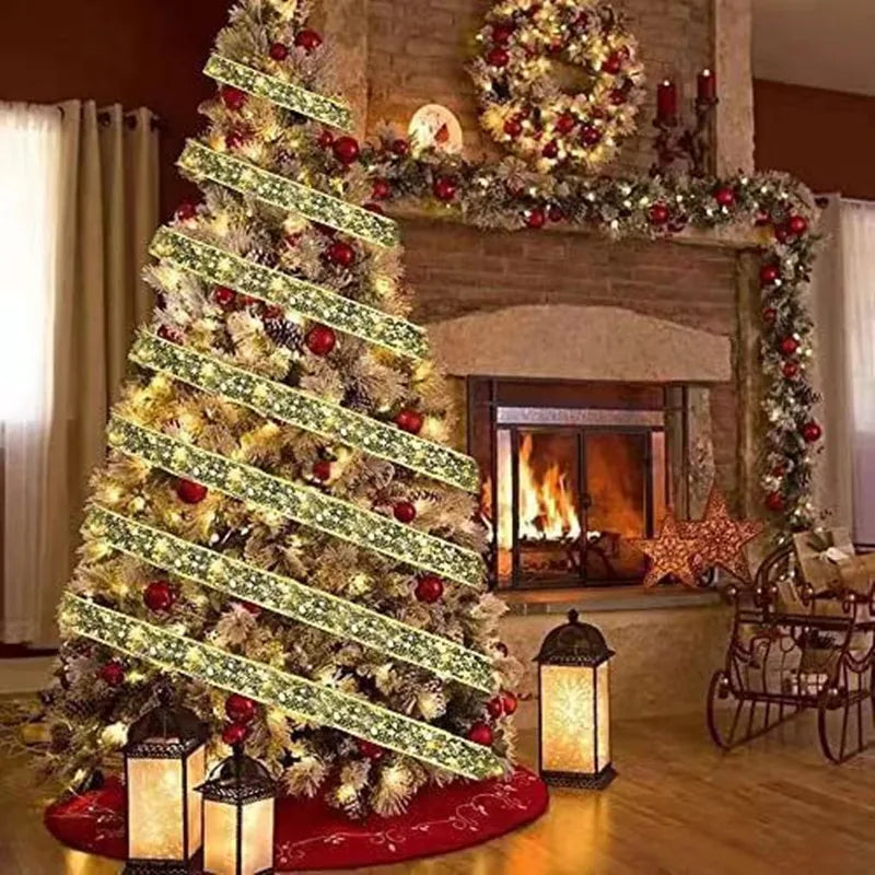 LED Ribbon Fairy Lights – Decorative String Lights for Home, Tree Ornaments, and DIY Projects – Perfect for Holiday and New Year Celebrations