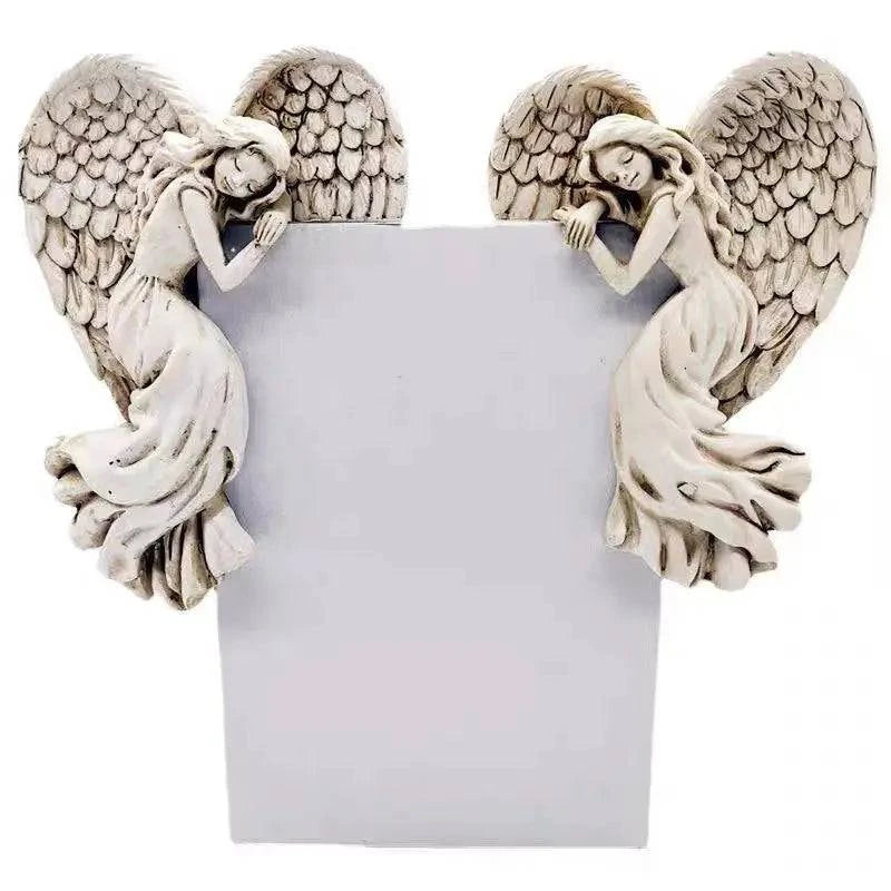 Resin Angel Wings Door Frame Ornament - Elegant Indoor and Outdoor Decoration for Clinics, Hospitals, Restaurants, and Homes - Home Fads