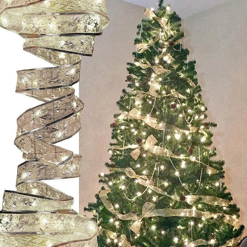 LED Ribbon Fairy Lights – Decorative String Lights for Home, Tree Ornaments, and DIY Projects – Perfect for Holiday and New Year Celebrations
