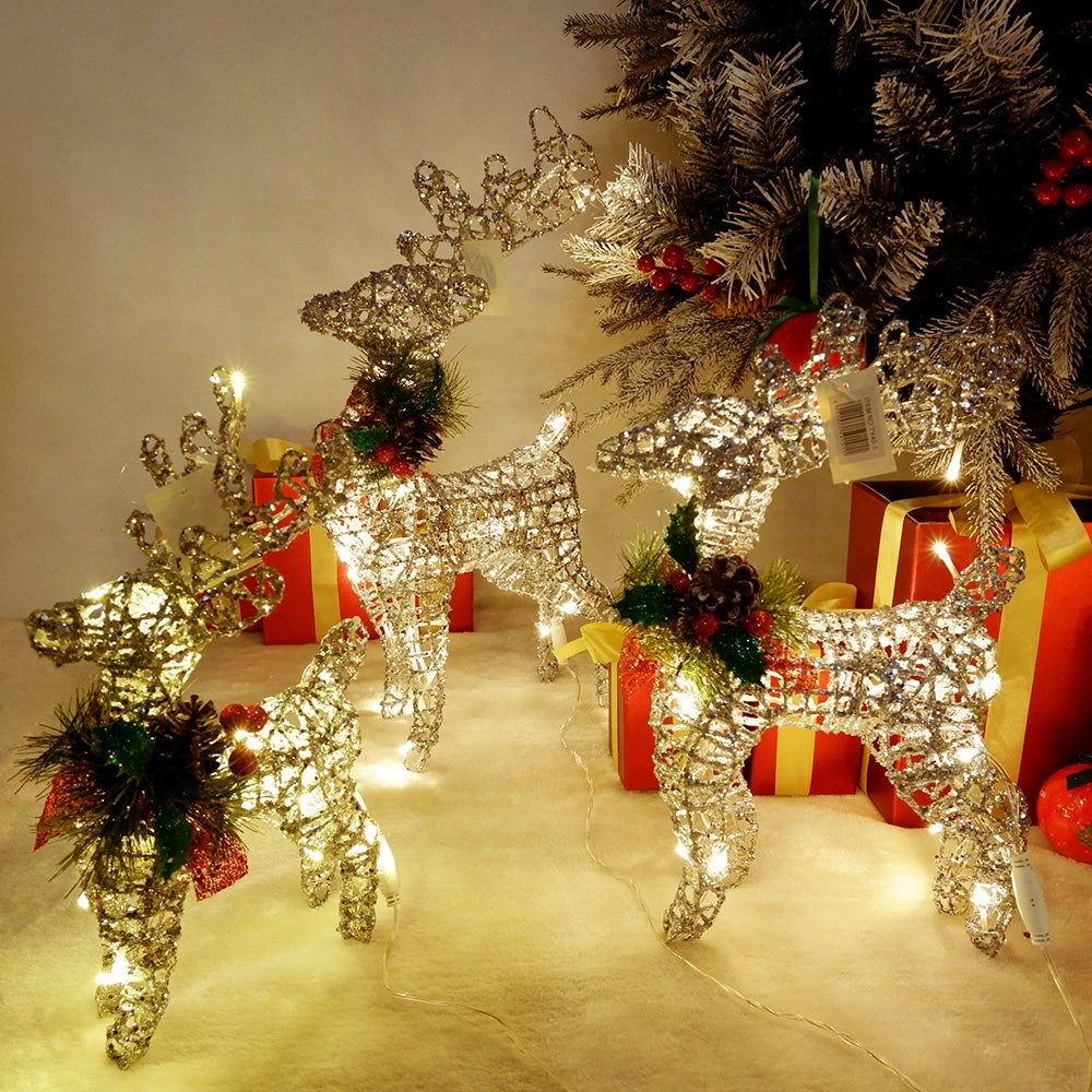 Large LED Reindeer Holiday Decoration – Bright Outdoor Decor Light for Seasonal Celebrations, Great Gift for Friends, Family, or Colleagues