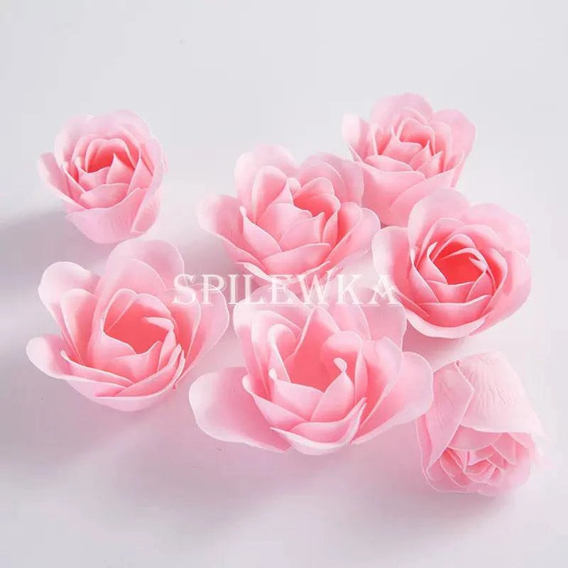 Timeless Elegance: 81-Piece Artificial Rose Flower Heads for Wedding, Engagement, and Anniversary Bouquets - Perfect Valentine's Day Gift - Home Fads
