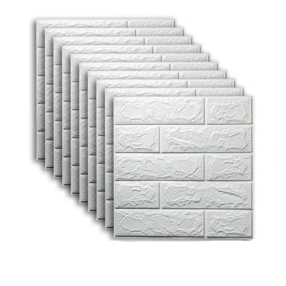 Self-Adhesive 3D Brick Wallpaper Set: Versatile Home Decor Wall Sticker Panels for Kitchen, Bedroom, Office, and Living Room - 25pcs Pack - Home Fads