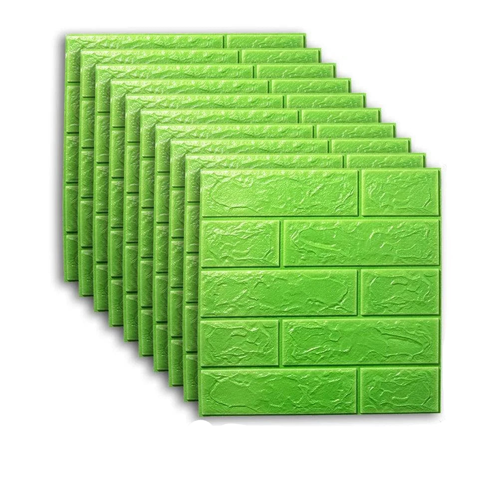 Self-Adhesive 3D Brick Wallpaper Set: Versatile Home Decor Wall Sticker Panels for Kitchen, Bedroom, Office, and Living Room - 25pcs Pack - Home Fads