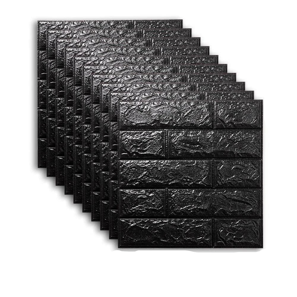 Self-Adhesive 3D Brick Wallpaper Set: Versatile Home Decor Wall Sticker Panels for Kitchen, Bedroom, Office, and Living Room - 25pcs Pack - Home Fads