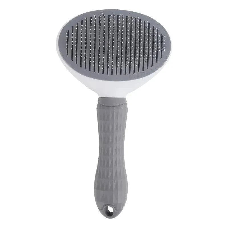 Self-Cleaning Pet Hair Remover Brush for Dogs and Cats - Stainless Steel Grooming Tool - Home Fads