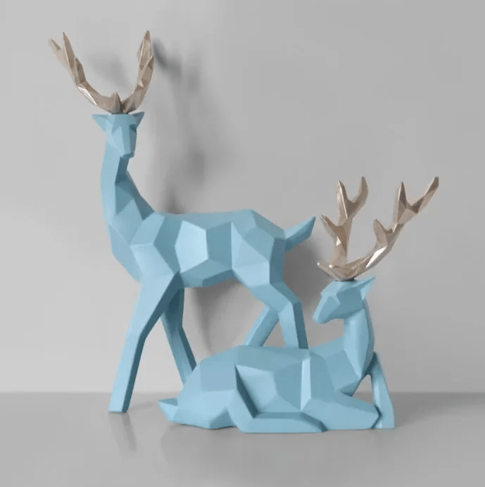 Modern 3D Deer Sculpture - Elegant Table Decor for Home and Office - Home Fads