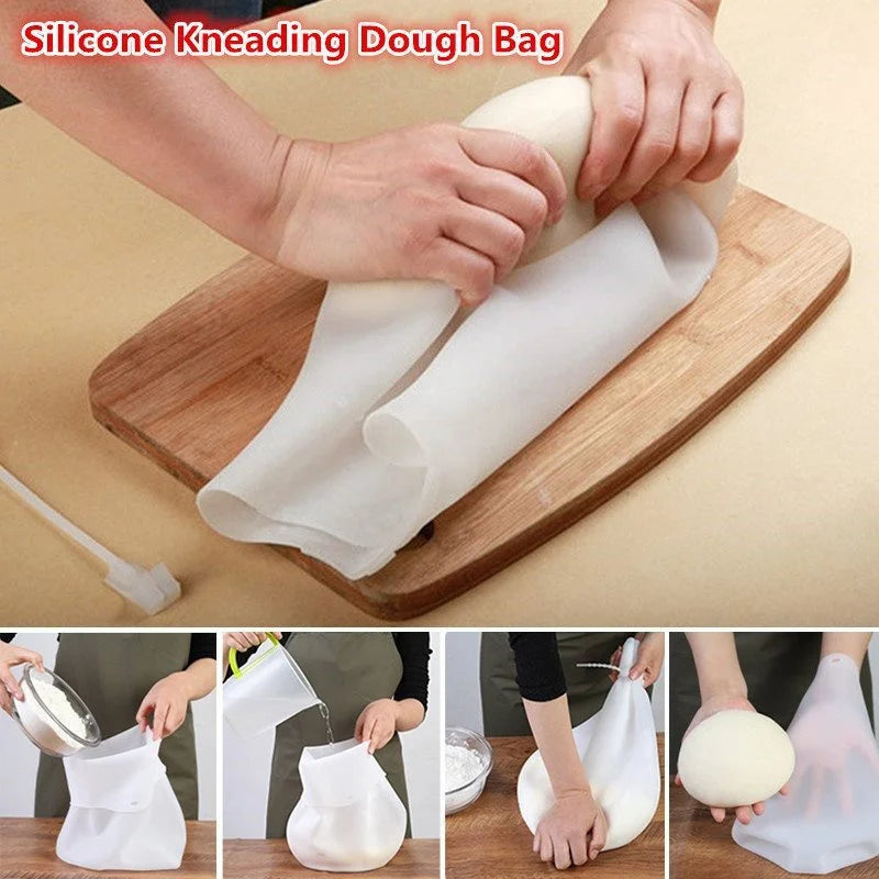 Silicone Dough Kneading Bag – Food-Grade, Non-Stick, Multipurpose for Baking, Marinating, and Food Storage - Home Fads