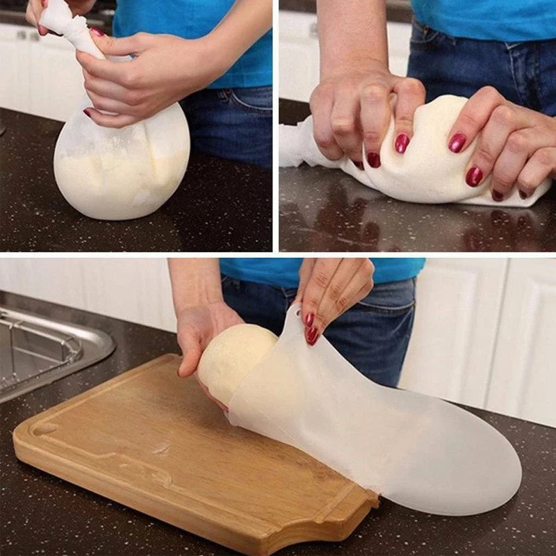 Silicone Dough Kneading Bag – Food-Grade, Non-Stick, Multipurpose for Baking, Marinating, and Food Storage - Home Fads