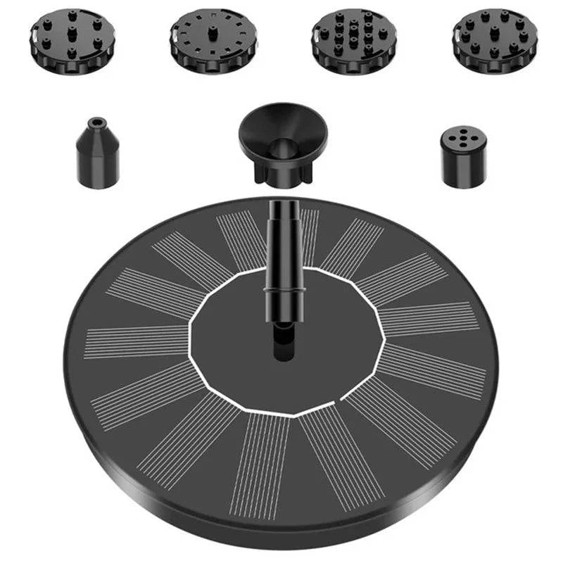 Solar Fountain Pump Kit with Optional Colorful LED Lights and Smart Light Detection for Garden and Bird Bath - Home Fads