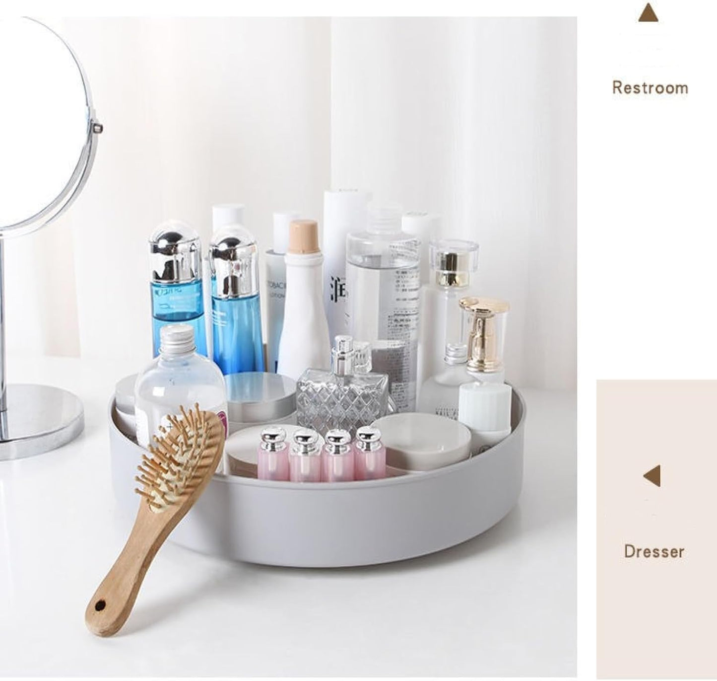 Space-Saving Revolutionary 360-Degree Rotating Cabinet Organizer: Multi-Purpose Storage Solution for Kitchen, Bathroom, and Cosmetic Essentials - Home Fads