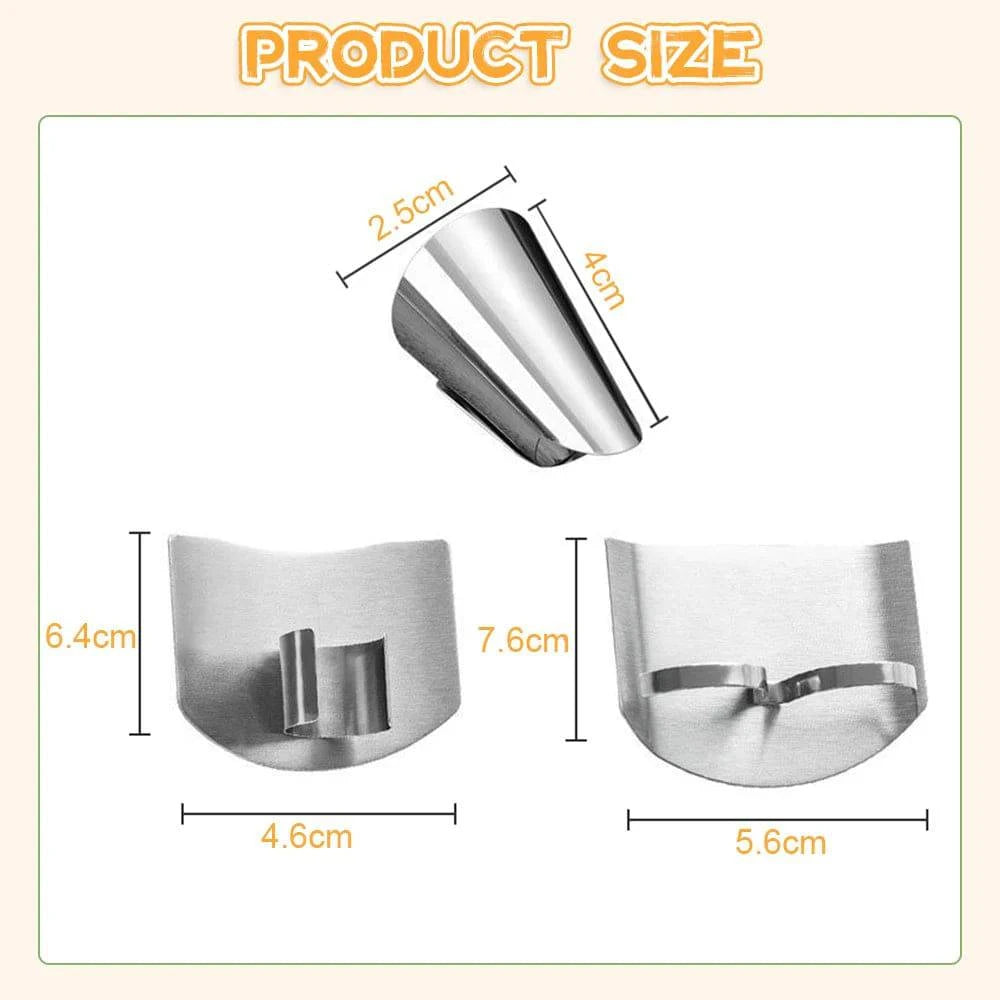 Stainless Steel Finger Guard - Anti-cut Finger Protector for Safe Vegetable Cutting - Kitchen Tool - Home Fads