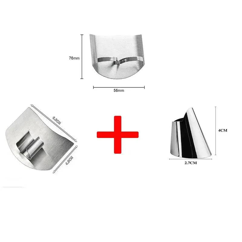 Stainless Steel Finger Guard - Anti-cut Finger Protector for Safe Vegetable Cutting - Kitchen Tool - Home Fads
