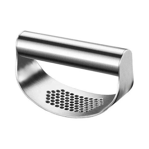Stainless Steel Garlic Press – Manual Rocker Crusher for Garlic & Ginger – Ergonomic, Easy-to-Clean Kitchen Tool - Home Fads