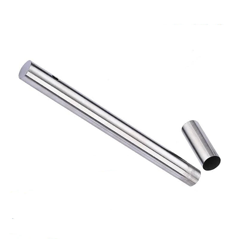 Stainless Steel Reusable BBQ Skewers Set - 10/15 Pack, Two Sizes (28cm & 33cm). Ideal for BBQs, Picnics, Grilling. Storage Tube Sold Separately - Home Fads