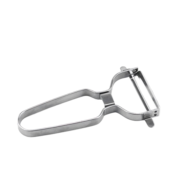 Stainless Steel Vegetable & Fruit Peeler – Wide Mouth Cabbage, Potato, and Salad Slicer with Ergonomic Non-Slip Handle - Home Fads