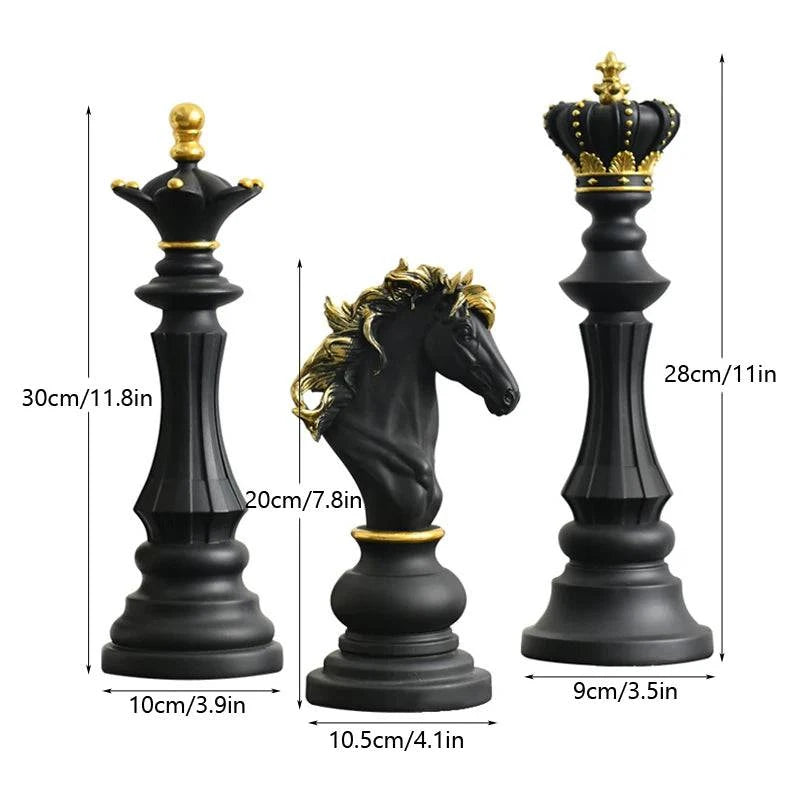 Strategic Elegance: Chess Resin Sculptures for Stylish Home Accents - Home Fads